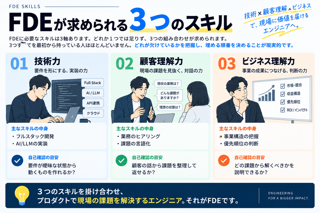 FDEが求められる3つのスキル_画像